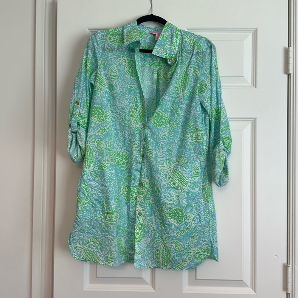 Lilly Pulitzer Crab Button Down